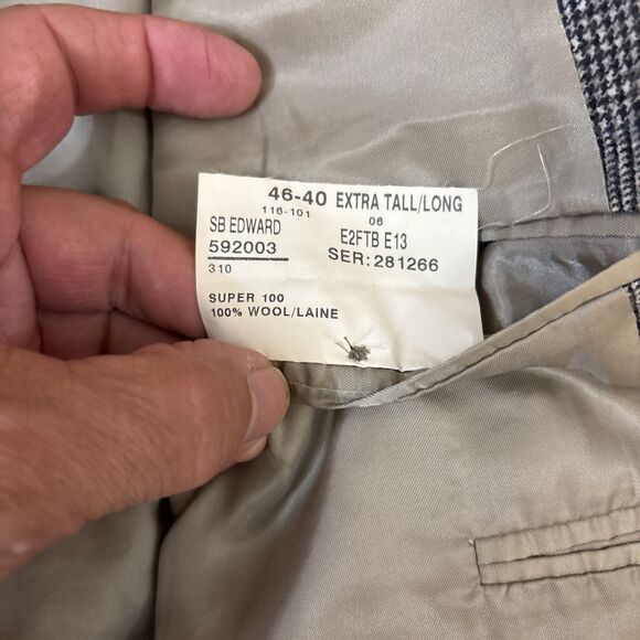Paul Stuart Blazer Sport Coat 46L Extra Long - Picture 9 of 9